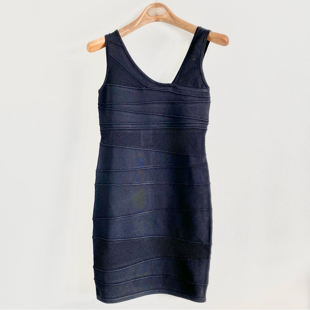 Romeo & Juliet Couture Black Bodycon Mini Dress Size Medium